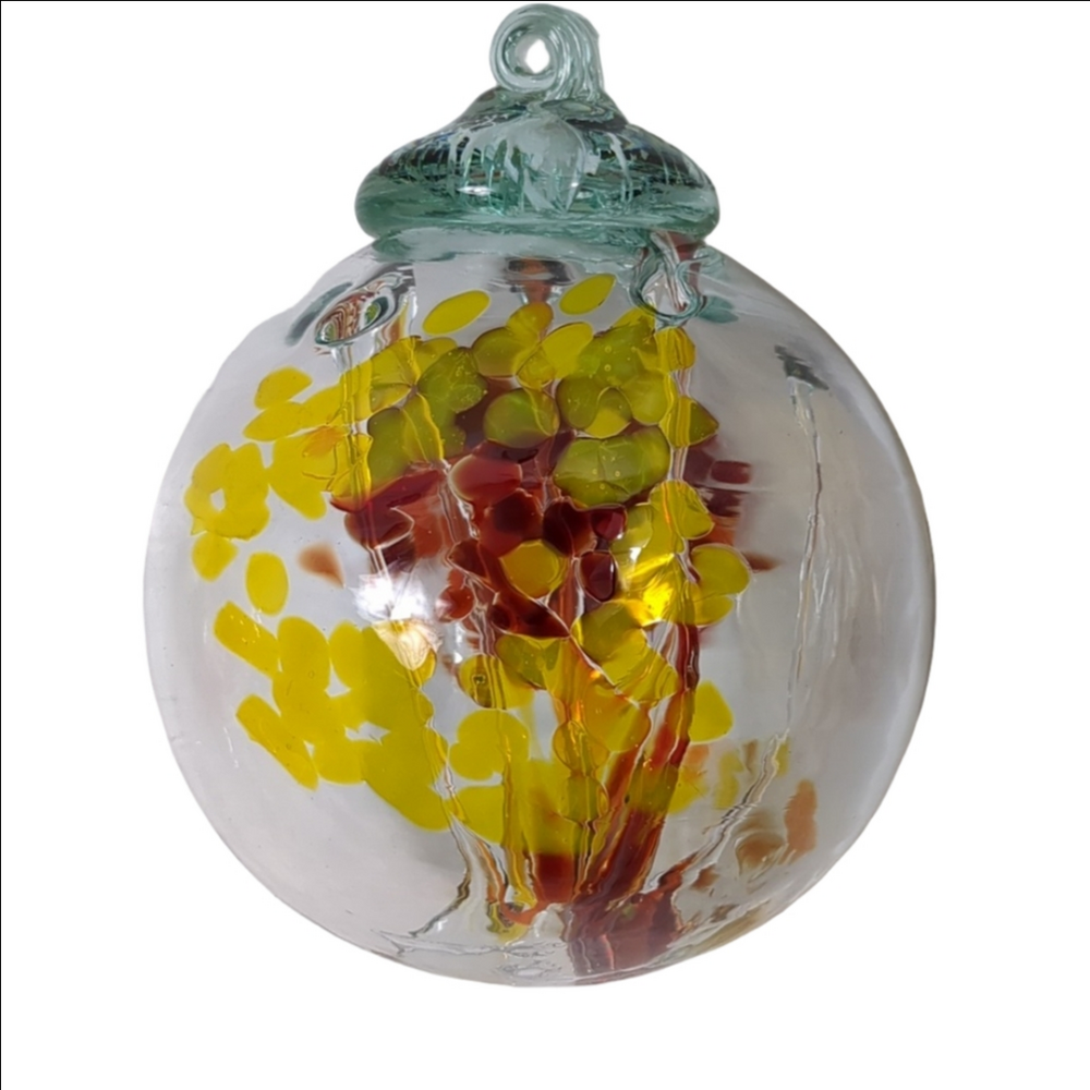 Kitras ArtGlass Tree of life ornament 6"